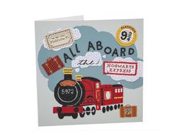 All Aboard The Hogwarts Express, 18x18cm Crystal Art Card