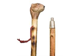 Alpenstock Murmeltier 90 cm mit Crans Montana