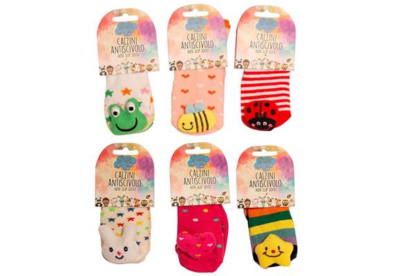Anti-Rutsch Socken Tiere 0-12 Jahre 6 ass.