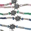 Armband einfarbig mit Edelweiss und feinen Perlen in silber glanz, div. Farben | Bild 2
