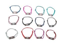 Armband mit Ski in div. Farben, 3x1 cm, 12 assortiert