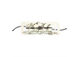 Armband schwarz mit Edelweiss silber, div. Farbe