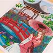Asia, Crystal Art Scroll 35x45cm | Bild 2