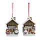 Aufhänger Gnom mit Berghütte, 2 assortiert