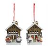 Aufhänger Gnom mit Berghütte Winter, 2 assortiert