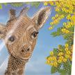 Baby Giraffe, 18x18cm Crystal Art Card | Bild 3