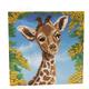 Baby Giraffe, 18x18cm Crystal Art Card
