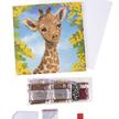Baby Giraffe, 18x18cm Crystal Art Card | Bild 4