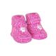 Baby Hausschuhe pink mit Edelweiss, 0-12M