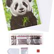 Baby Panda, Karte 18x18cm Crystal Art | Bild 4
