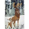 Bambi and Son, 10x15cm Crystal Art Card