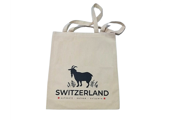 Baumwoll Tasche Switzerland Geissbock