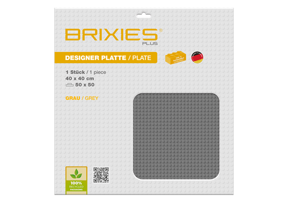 Bauplatte 50x50 Basic grau