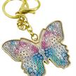 Bella Butterfly Crystal Art Metal Keyring Kit, im Polybag verpackt, 6 x 6 cm | Bild 2