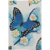 Blauer Schmetterling, Karte 10x15cm Crystal Art