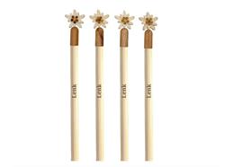 Bleistift mit Edelweiss, 4 assortiert, mit Ortsnamen Gravur Lenk, Ve 36 Stk.