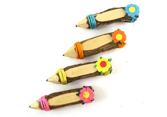 Bleistift mit Magnet und Blume, 9cm, 4 ass, mit Einsiedeln