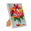 Blumen, 21x25cm Bild mit Rahmen Crystal Art | Bild 2
