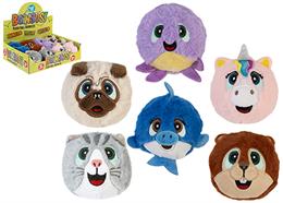 Boingos Plüschbälle Mix, 7cm, Display mit 12 Stück 6 assortiert