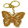 Bonnie Butterfly Crystal Art Metal Keyring Kit, im Polybag verpackt, 6 x 6 cm