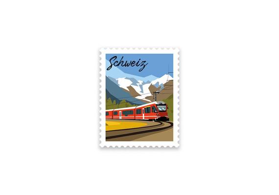 Briefmarkensticker Bernina Express