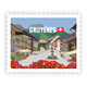 Briefmarkensticker Gruyères
