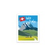 Briefmarkensticker Hike the Alps - Switzerland