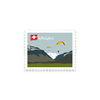 Briefmarkensticker Interlaken Paraglider