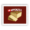 Briefmarkensticker Käse - Appenzell