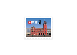 Briefmarkensticker Rathaus Basel
