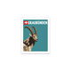 Briefmarkensticker Steinbock - Graubünden