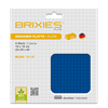 Brixies PLUS Bauplatte Basic Doppelpack blau, 16 x 16 cm