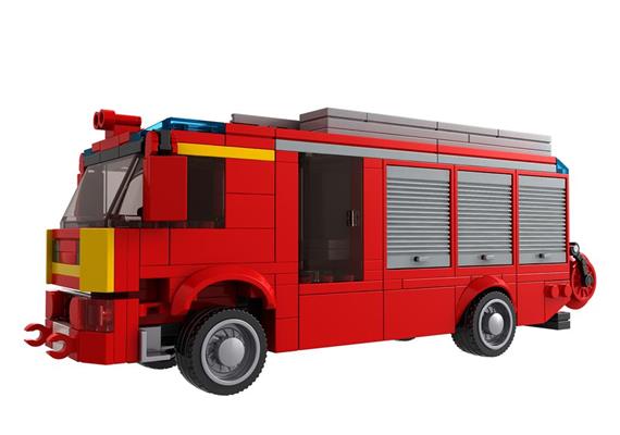 Brixies PLUS Bausatz Feuerwehr Löschfahrzeug