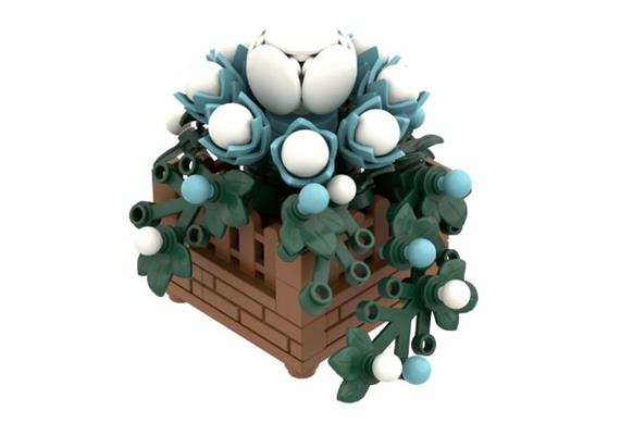 BRIXIES Plus Mini Blume "Azur Blossom"