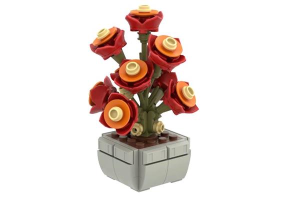 BRIXIES Plus Mini Blume "Sunset"