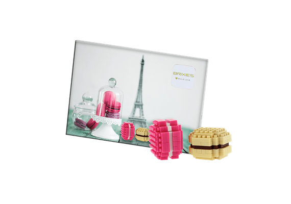 Brixies Postkarte Macarons