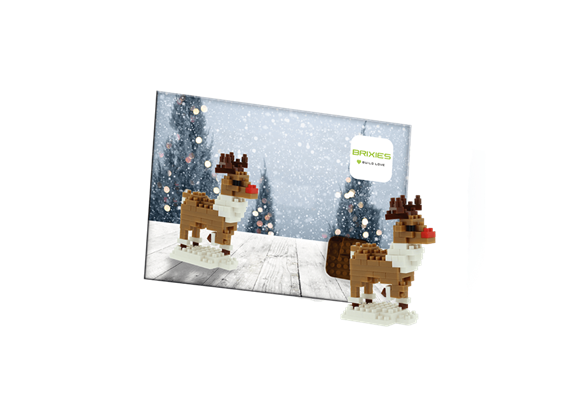 Brixies Postkarte Rentier / reindeer