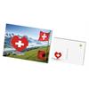 Brixies Postkarte Schweiz Herz mit Bergen