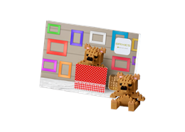 Brixies Postkarte Teddybär / Teddy Bear
