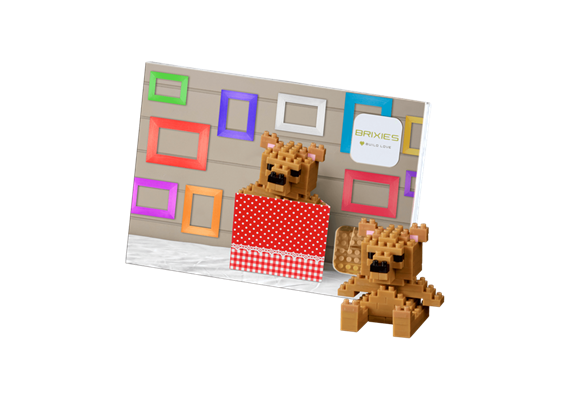Brixies Postkarte Teddybär / Teddy Bear