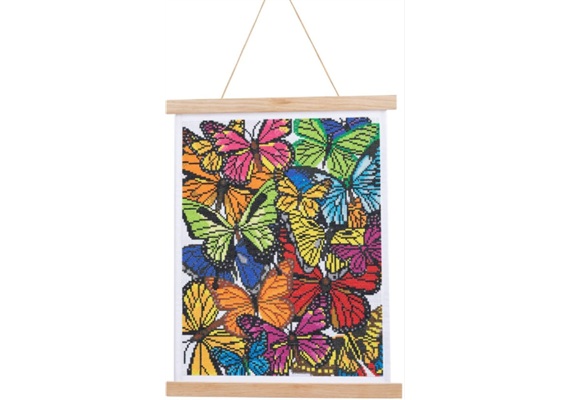 Butterfly, 35x45cm Crystal Art Scroll