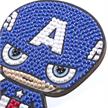 Captain America, Crystal Art Buddy ca. 11x8cm | Bild 2