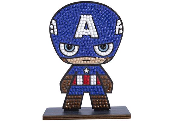 Captain America, Crystal Art Buddy ca. 11x8cm