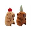 Capybara mit Früchten, 19 cm, 2er Set, assortiert