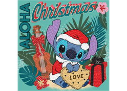 Christmas Aloha, Karte 18x18cm Crystal Art