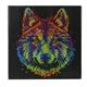 Colourful Wolf, 30x30cm Crystal Art Kit