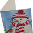 Cosy Snowman, 10x15cm Crystal Art Card | Bild 2