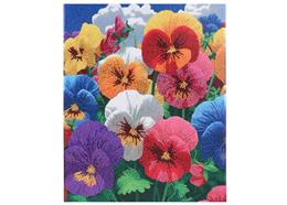 Crystal Art 40x50cm - Perfect Pansies