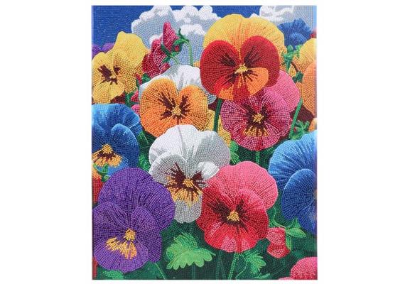 Crystal Art 40x50cm - Perfect Pansies