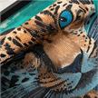 Crystal Art Scroll Kit - Leopard Underwate 40x50cm | Bild 2